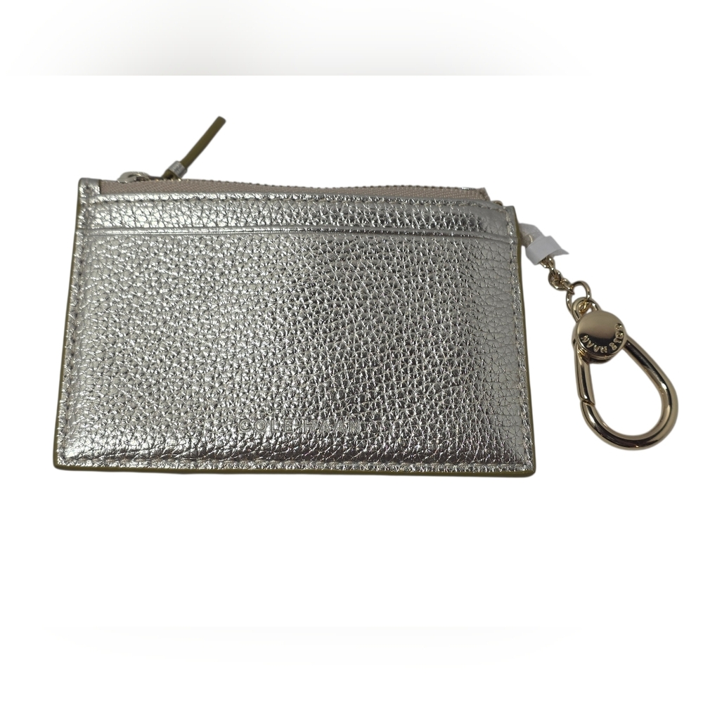 Cole Haan Grand Series Gold Card Case With Zipper